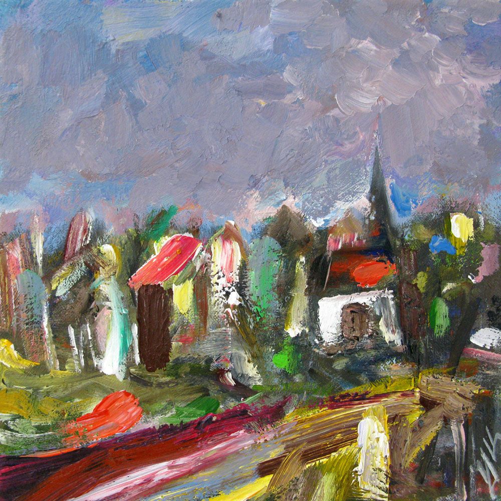 Tableau de IVAN TZONEV a pour titre  SELO-H style figuratif dim : IVAN TZONEVprix: