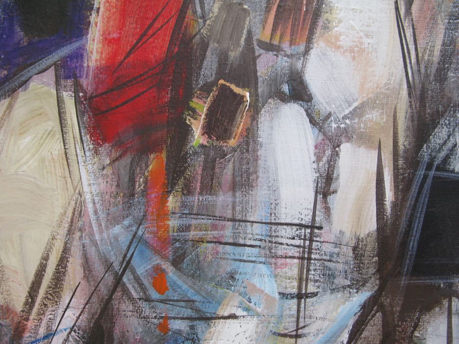 Tableau de IVAN TZONEV a pour titre  CANICULE 12 style abstrait dim : IVAN TZONEVprix: