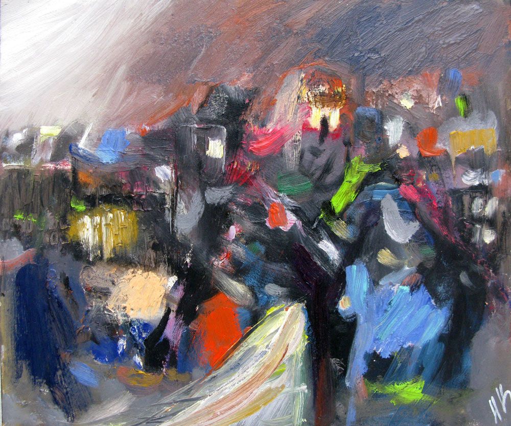 Tableau de IVAN TZONEV a pour titre  SELO -M2 style abstrait dim : IVAN TZONEVprix:300