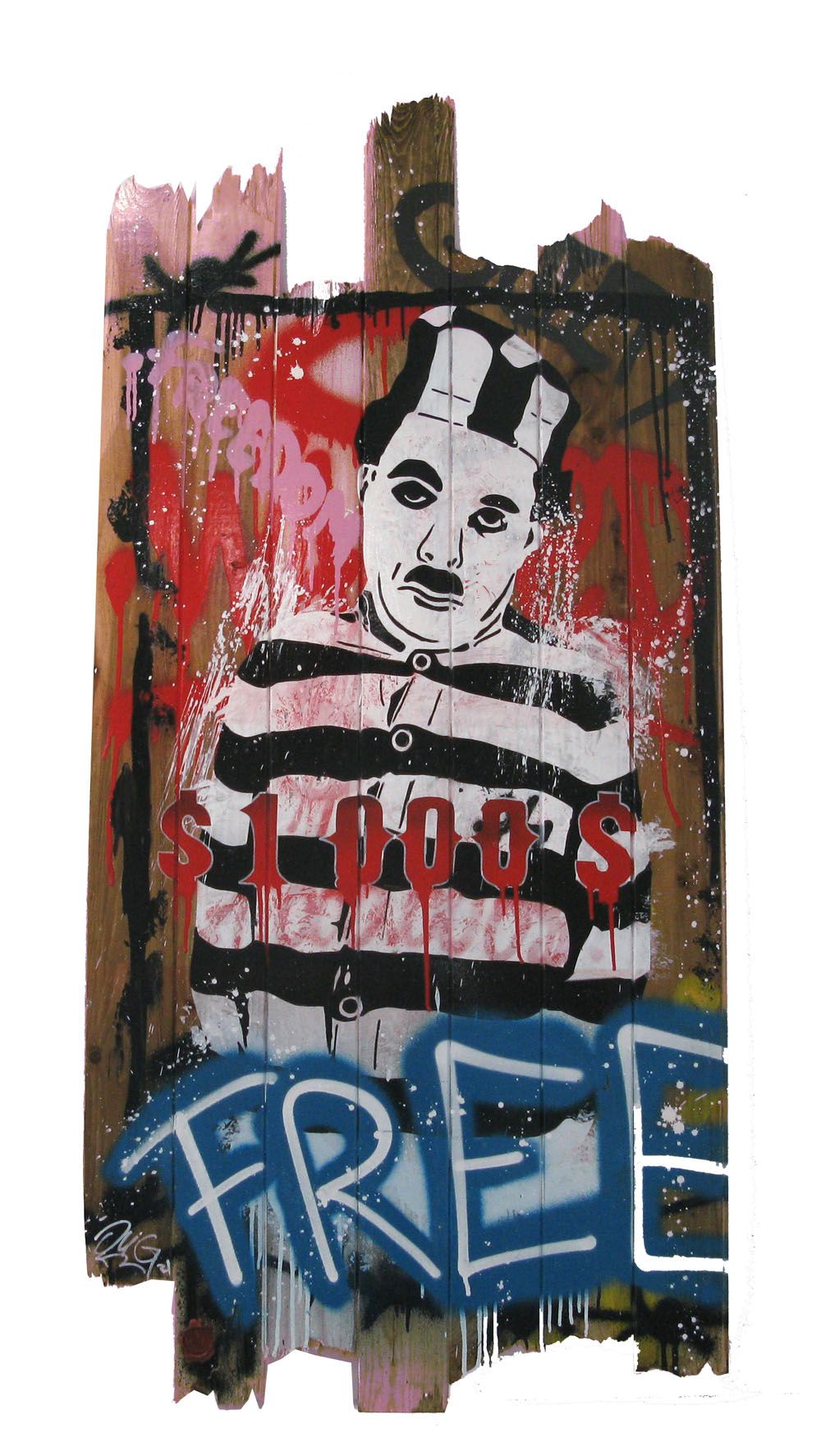 Tableau de JUG a pour titre  FREE style street pop art dim : JUGprix: