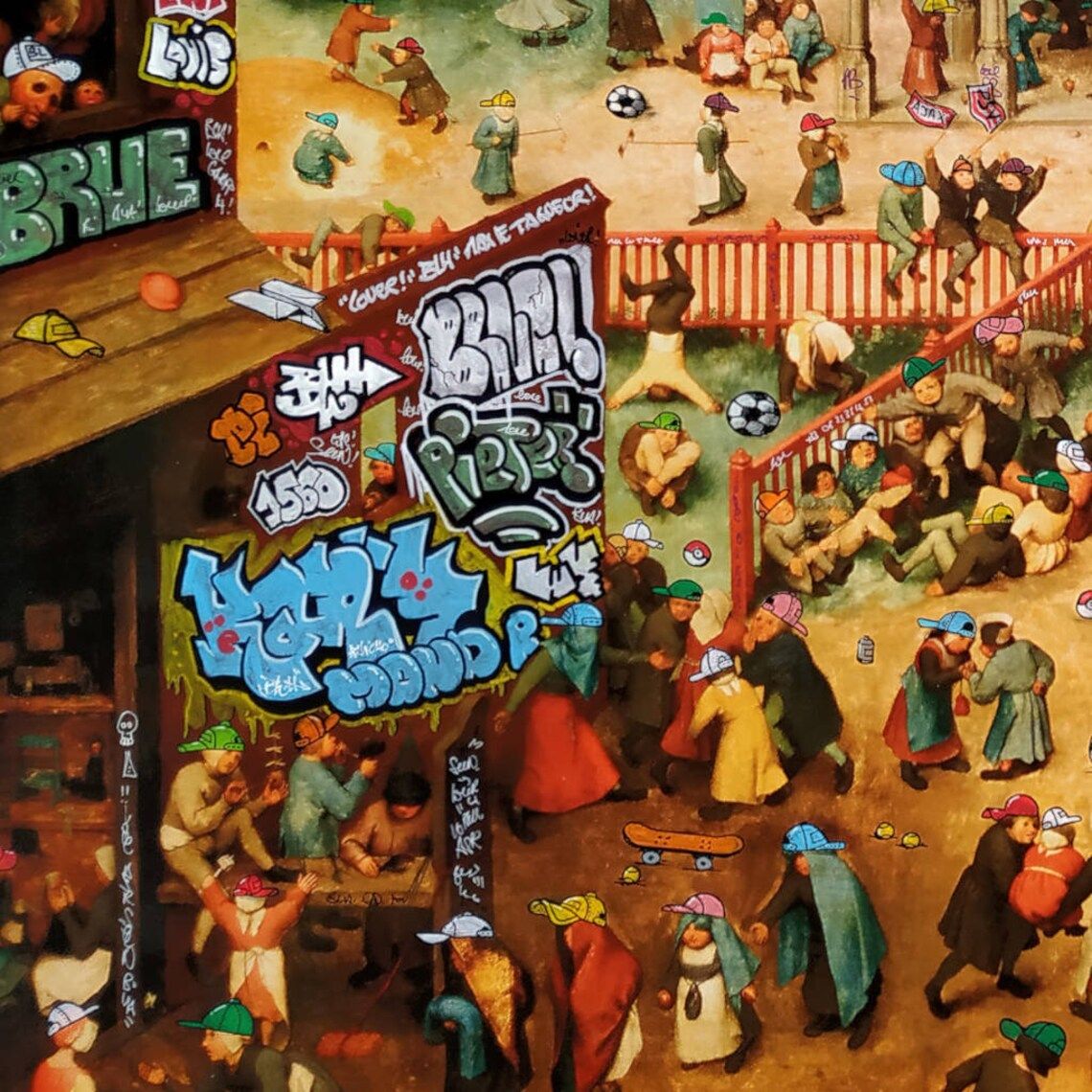 Editions d'art de BLACH a pour titre  Jeux d'Enfants style street art dim : BLACHprix:100