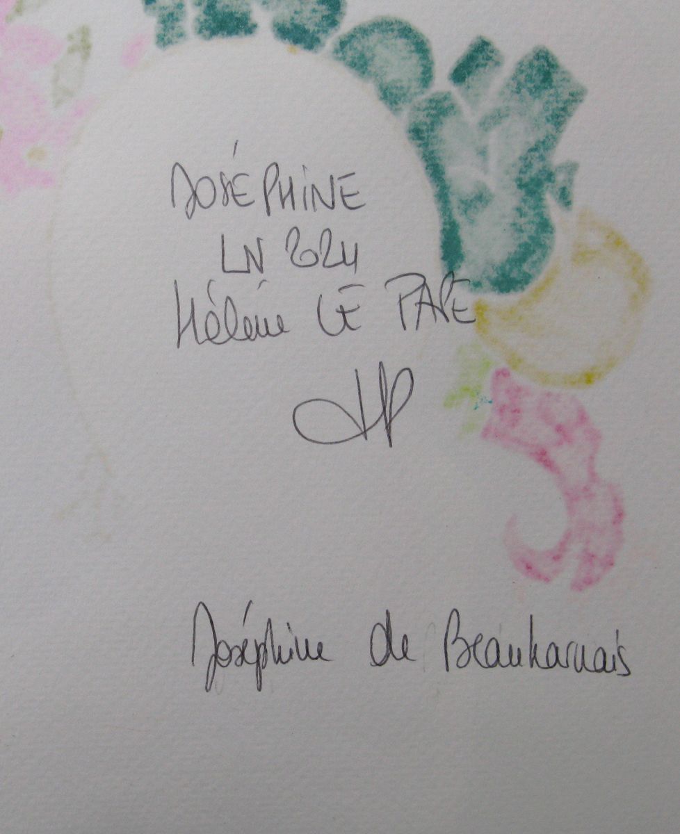 Dessin de LN LE PAPE a pour titre  Josephine style graphique dim : LN LE PAPEprix:60