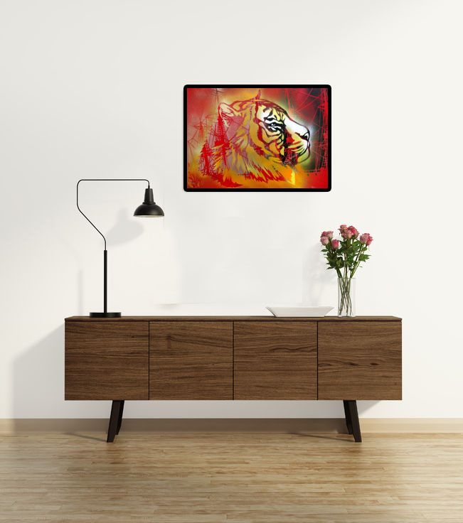 Tableau de KARO TRASS a pour titre  CHAVOYAGE style street pop art, street art dim : KARO TRASSprix:350