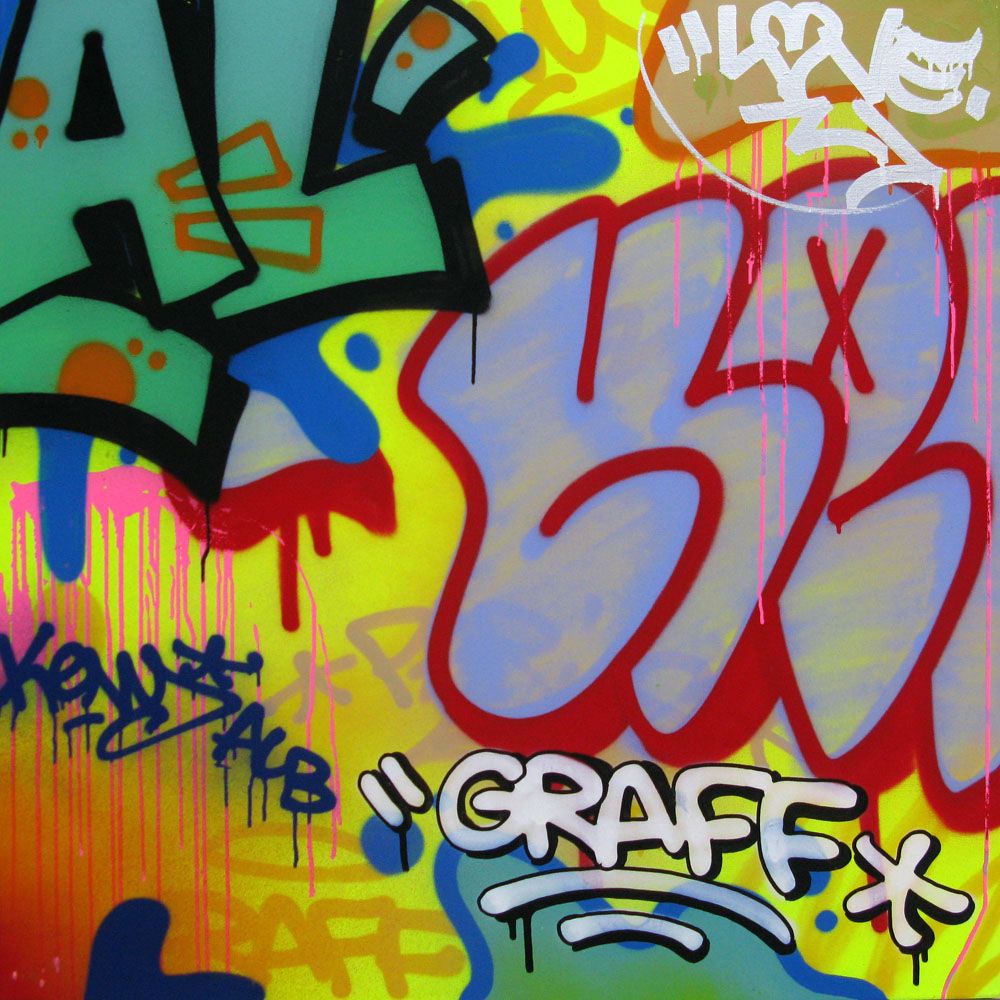 Tableau de KENY a pour titre  GRAFF style graffiti, street art dim : KENYprix:800