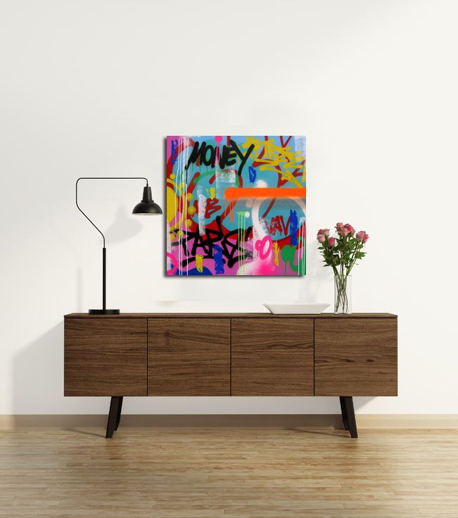 Tableau de KENY a pour titre  COLORAMAX 12 style graffiti, street art dim : KENYprix:450