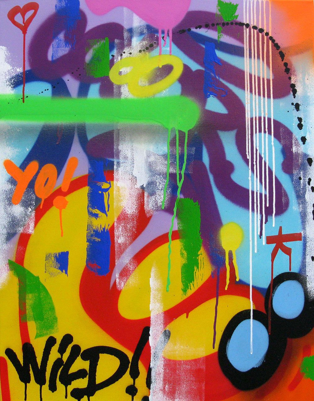 Tableau de KENY a pour titre  COLORAMAX 6 style graffiti, street art dim : KENYprix:450
