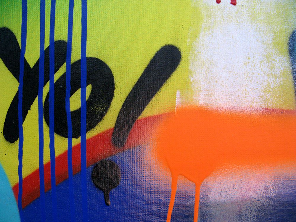Tableau de KENY a pour titre  COLORAMAX 7 style graffiti, street art dim : KENYprix:450