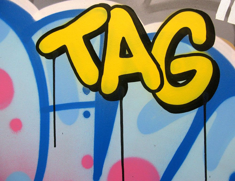 Tableau de KENY a pour titre  TAG style graffiti, street art dim : KENYprix:800