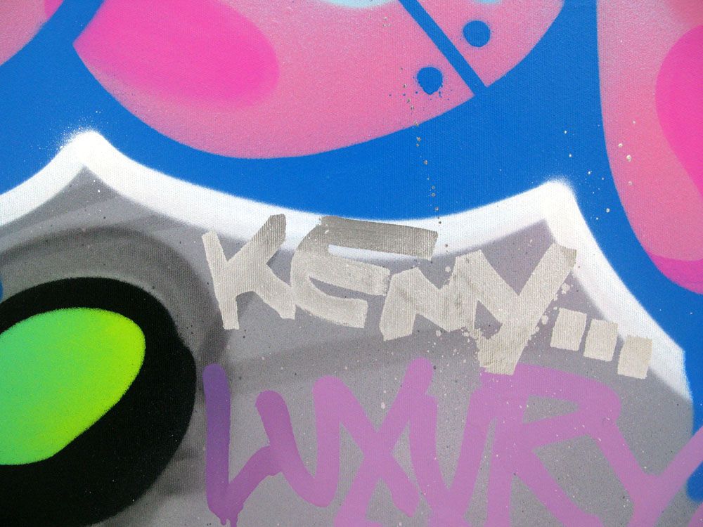Tableau de KENY a pour titre  TAG style graffiti, street art dim : KENYprix:800