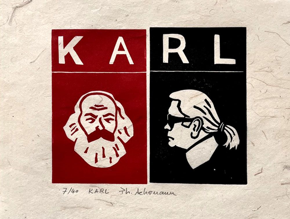Editions d'art de PHILIPPE ACHERMANN a pour titre  Karl style no dim : PHILIPPE ACHERMANNprix:40