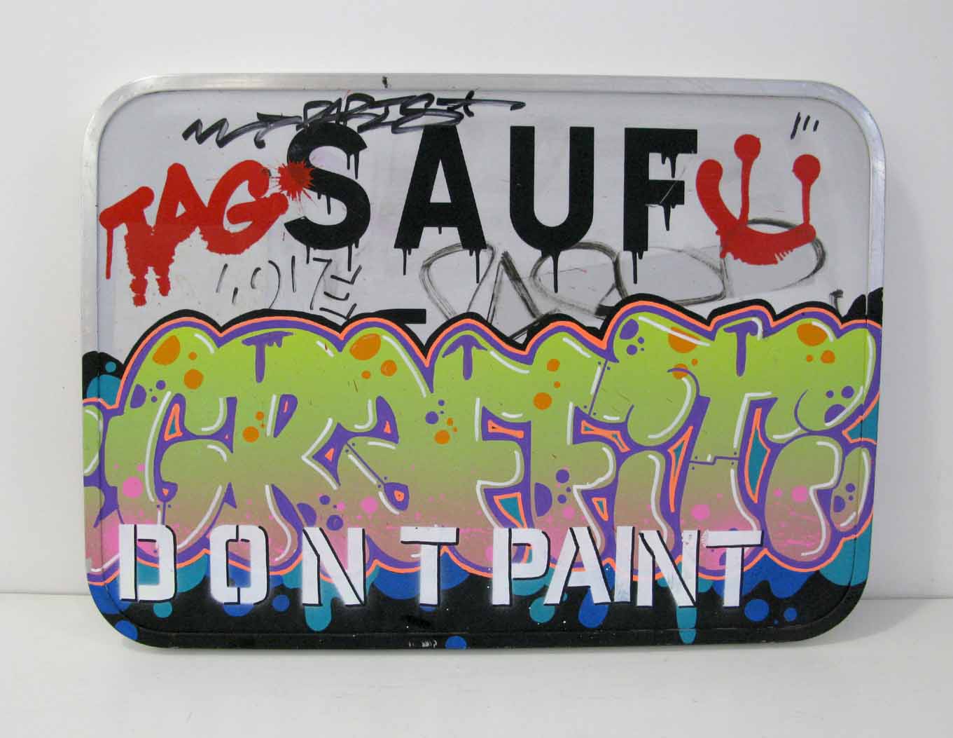 Tableau de KENY a pour titre  Don't paint style graffiti, street art dim : KENYprix:400