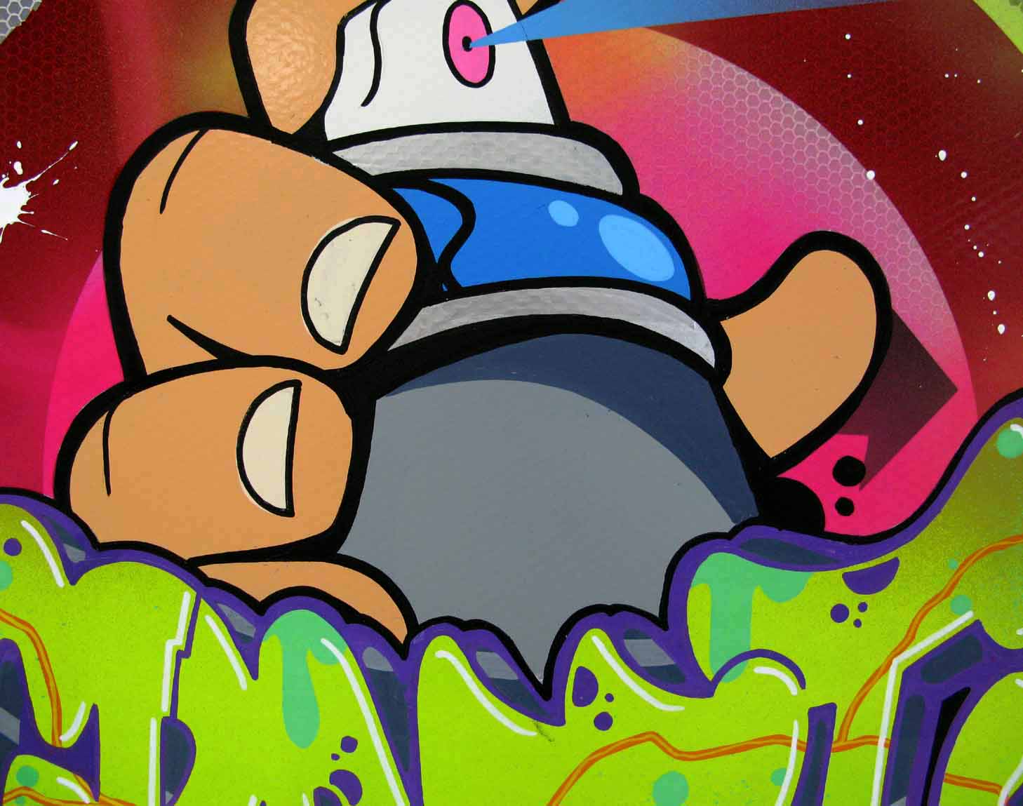 Tableau de KENY a pour titre  Graffiti art style graffiti, street art dim : KENYprix:400