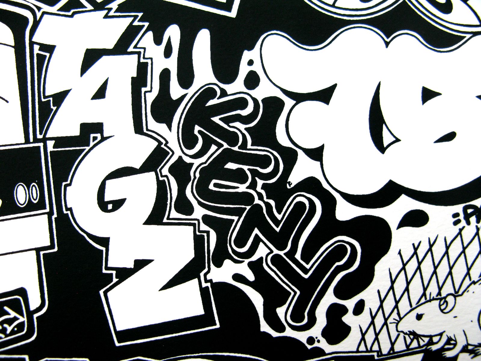 Editions d'art de KENY a pour titre  PARIS CITY - BLACK style street pop art dim : KENYprix:70