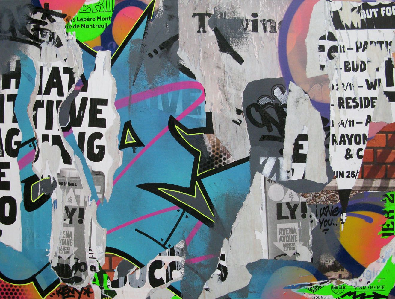 Tableau de KENY a pour titre  Twins style graffiti, street art dim : KENYprix:1000