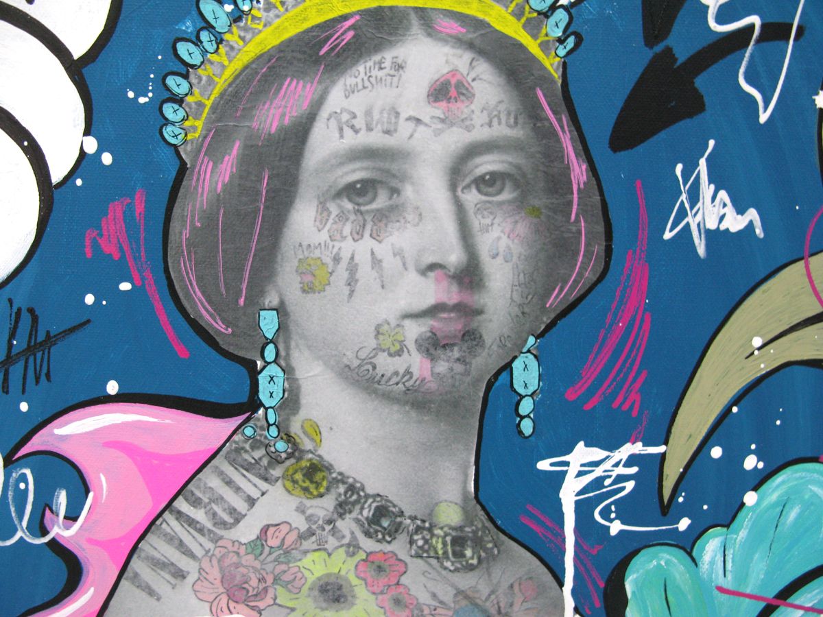 Tableau de LN LE PAPE a pour titre  Kurt style street pop art dim : LN LE PAPEprix:300