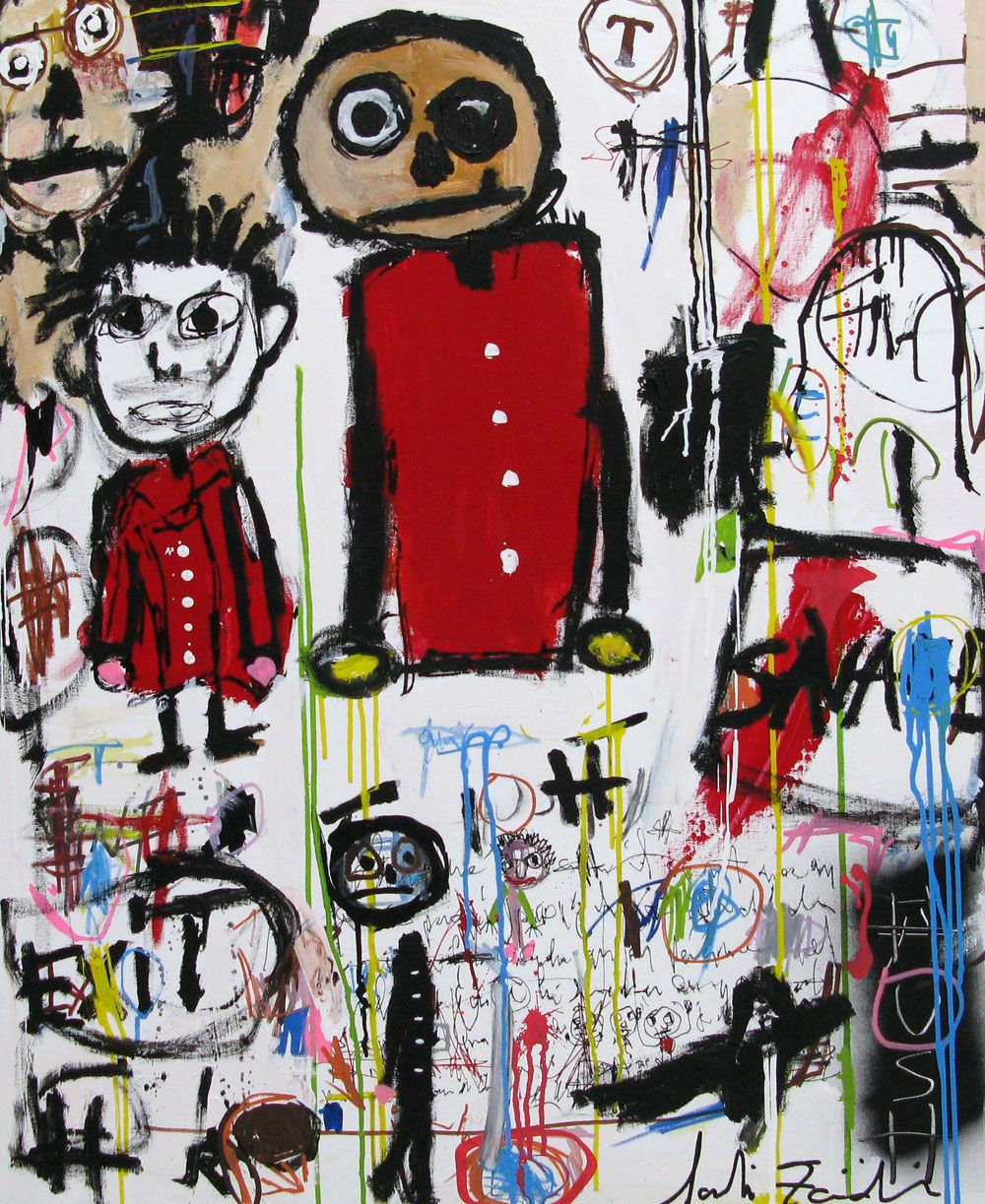 Tableau de LARBI ZAIDI a pour titre  SANS TITRE 8 style street art dim : LARBI ZAIDIprix: