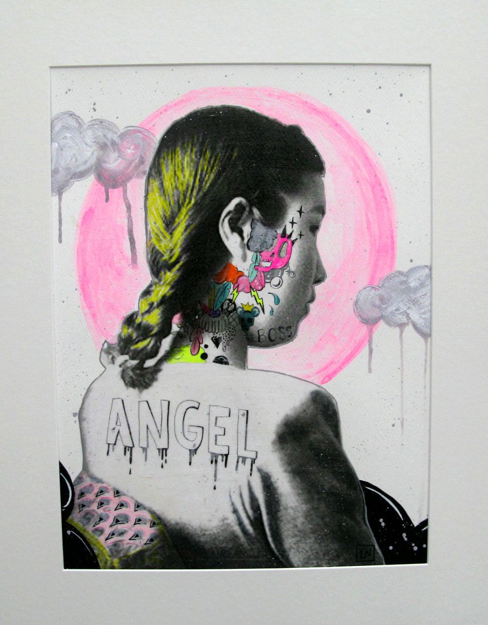 Dessin de LN LE PAPE a pour titre  ANGEL style figuratif dim : LN LE PAPEprix:160
