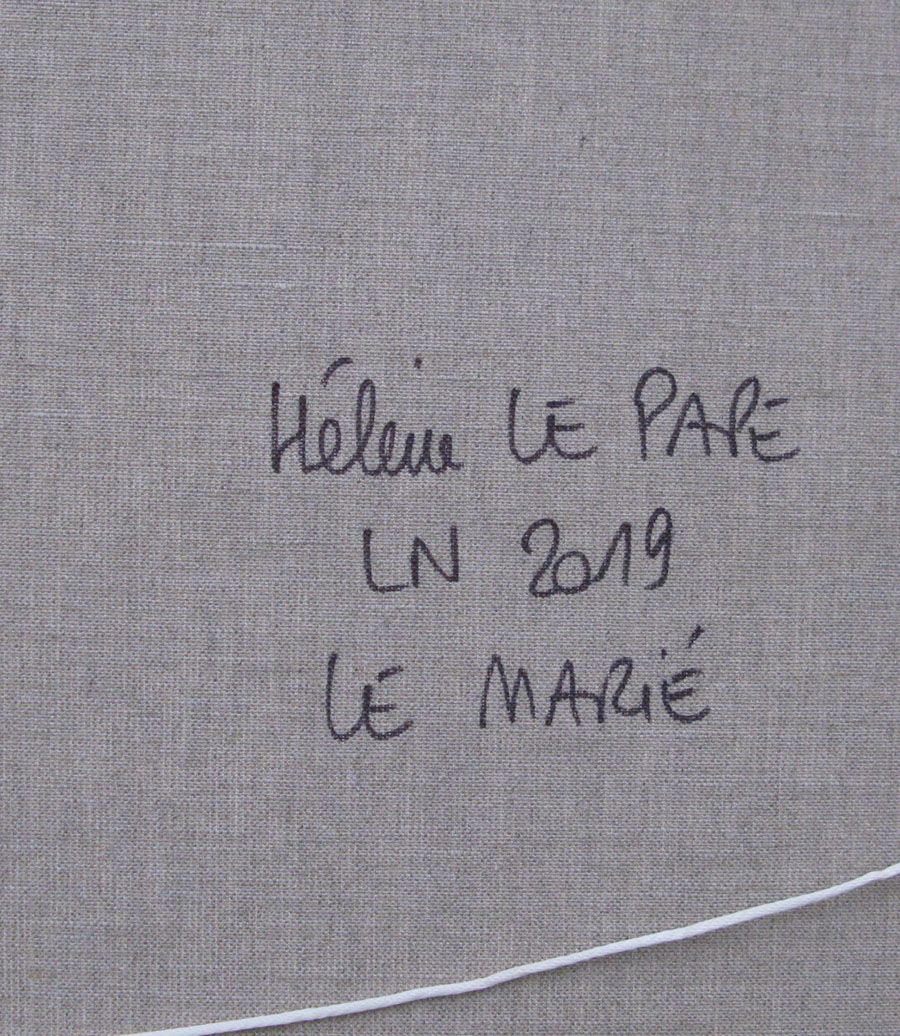Tableau de LN LE PAPE a pour titre  LE MARIE style graphique dim : LN LE PAPEprix: