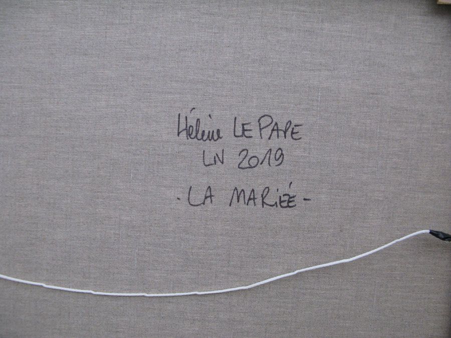 Tableau de LN LE PAPE a pour titre  LA MARIEE style graphique dim : LN LE PAPEprix:
