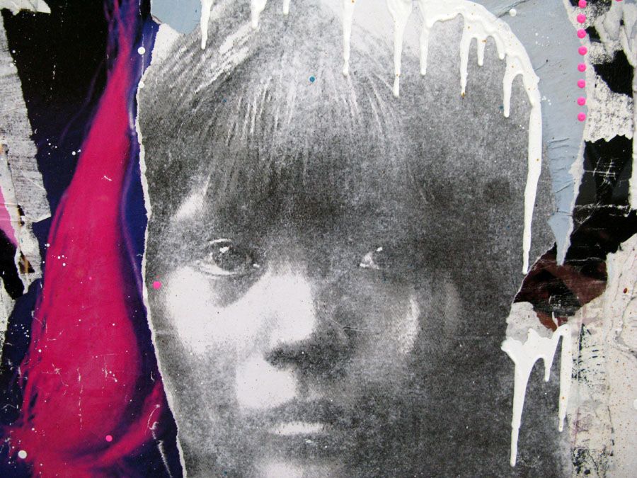 Tableau de LN LE PAPE a pour titre  HER HAIRS style graphique dim : LN LE PAPEprix:
