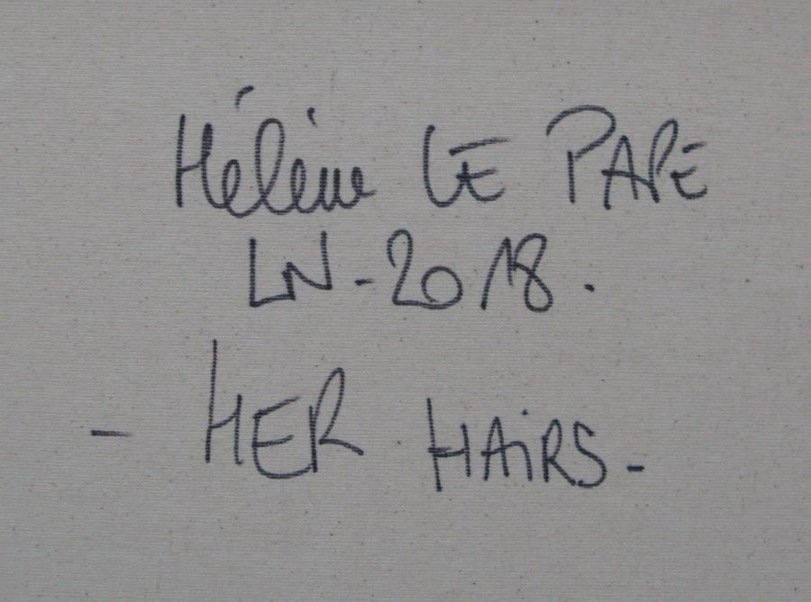 Tableau de LN LE PAPE a pour titre  HER HAIRS style graphique dim : LN LE PAPEprix:
