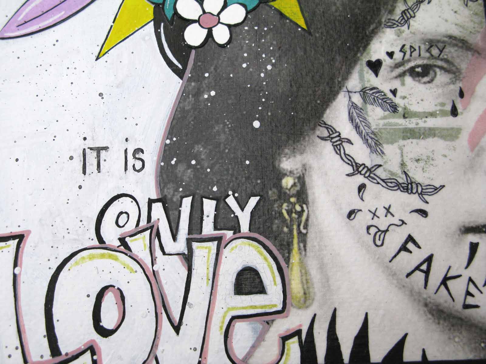Dessin de LN LE PAPE a pour titre  it's only love style graphique dim : LN LE PAPEprix:80