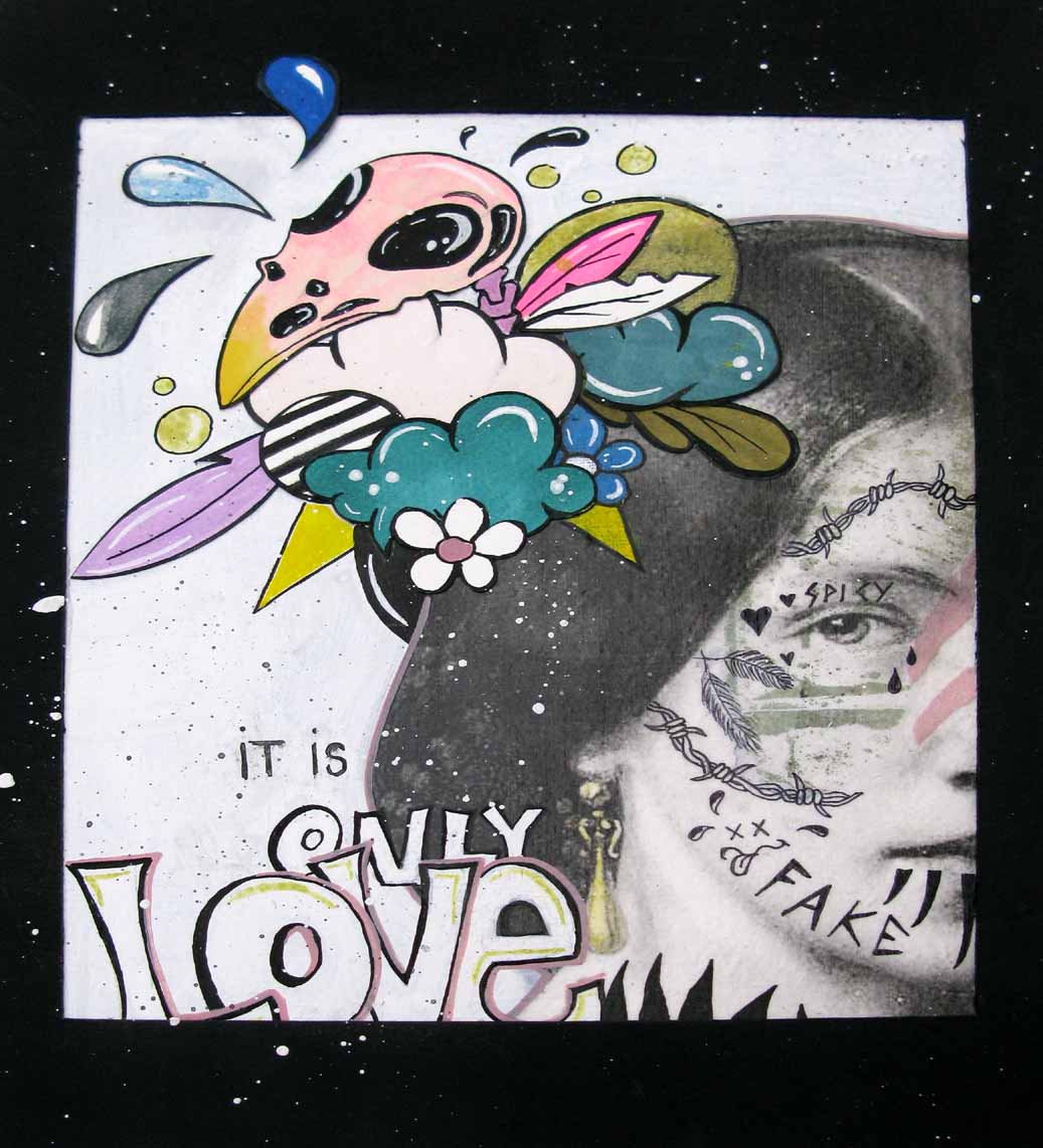 Dessin de LN LE PAPE a pour titre  it's only love style graphique dim : LN LE PAPEprix:80