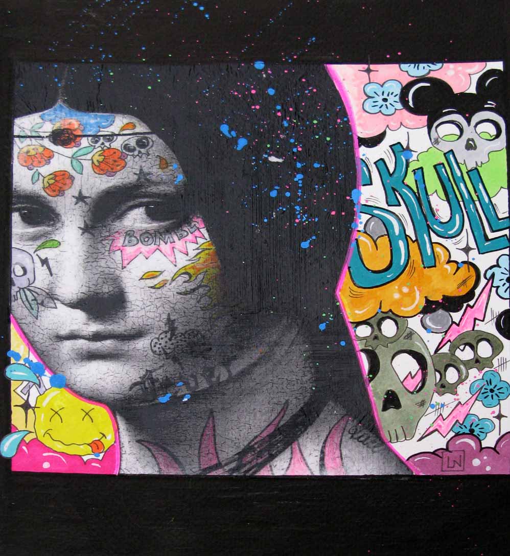 Dessin de LN LE PAPE a pour titre  La bombe style graphique dim : LN LE PAPEprix:80