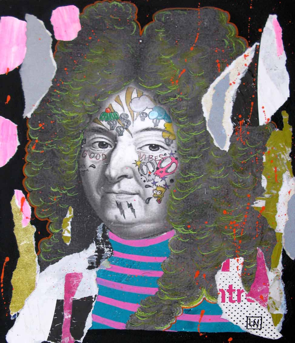 Dessin de LN LE PAPE a pour titre  Louis en mariniere style figuratif, graphique dim : LN LE PAPEprix:160