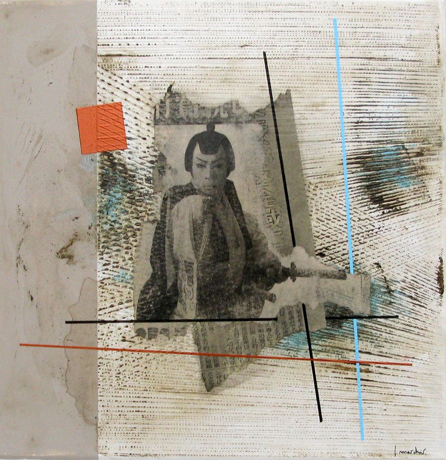 Tableau de LUDOVIC MERCHER a pour titre  SAMOURAI style no dim : LUDOVIC MERCHERprix:
