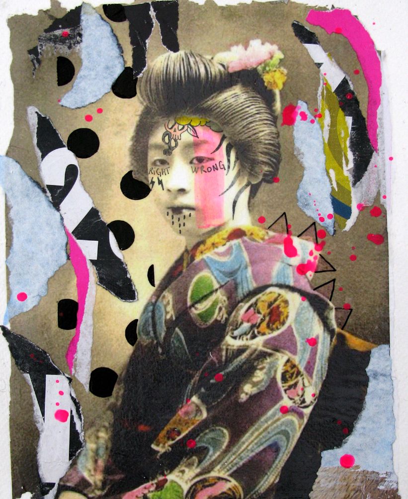 Dessin de LN LE PAPE a pour titre  RIGHT OR WRONG style graphique dim : LN LE PAPEprix:80