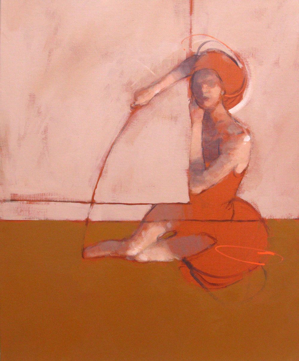 Tableau de MASSEBEUF Olivier a pour titre  HANGING BY A THREAD style figuratif dim : MASSEBEUF Olivierprix:500