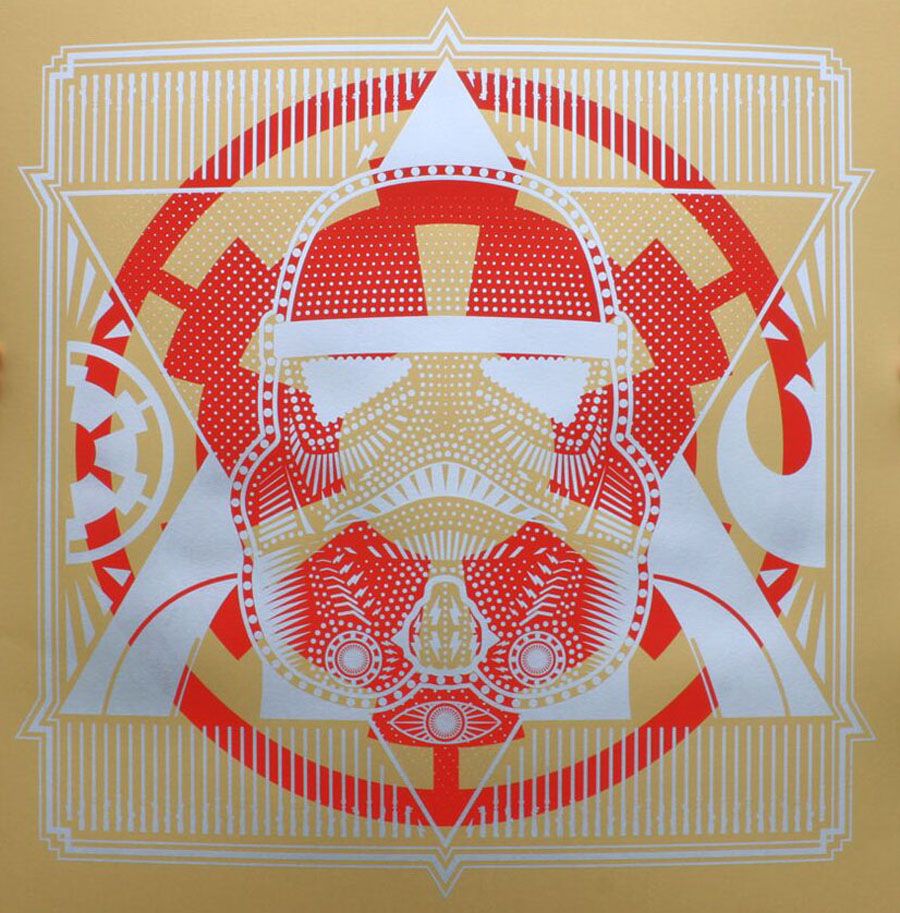 Editions d'art de JIBE a pour titre  STORM TROOPER style graphique dim : JIBEprix: