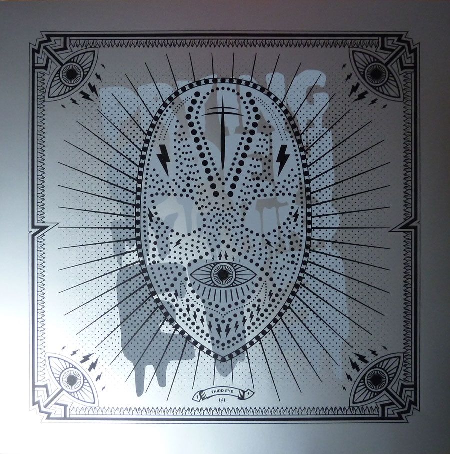 Editions d'art de JIBE a pour titre  THIRD EYE style graphique dim : JIBEprix: