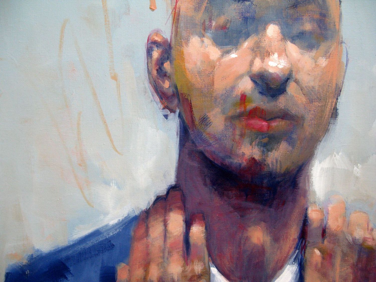 Tableau de MASSEBEUF Olivier a pour titre  Individuation style figuratif dim : MASSEBEUF Olivierprix:1200