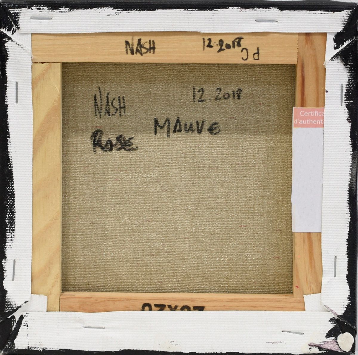 Tableau de NASH a pour titre  MAUVE style abstrait dim : NASHprix:80