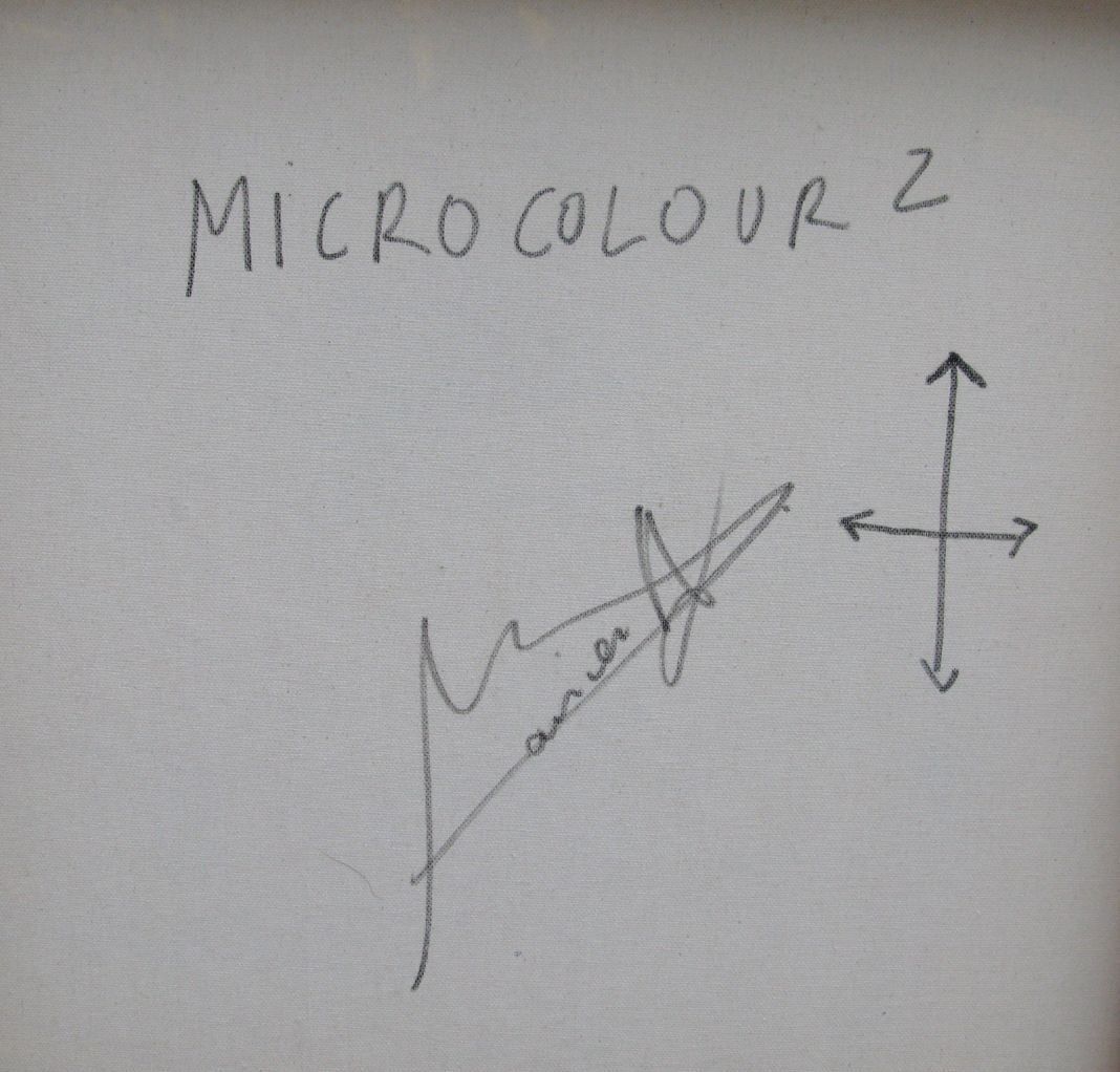 Tableau de JAVIER RAMIREZ a pour titre  MICROCOLOUR 2 style abstrait dim : JAVIER RAMIREZprix:800