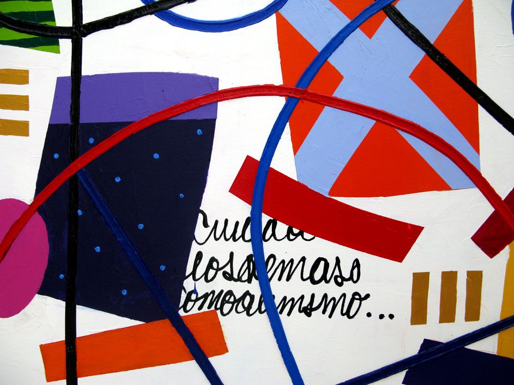 Tableau de MARCELLO CID SAINT JEAN a pour titre  Noche Llena style abstrait dim : MARCELLO CID SAINT JEANprix:950