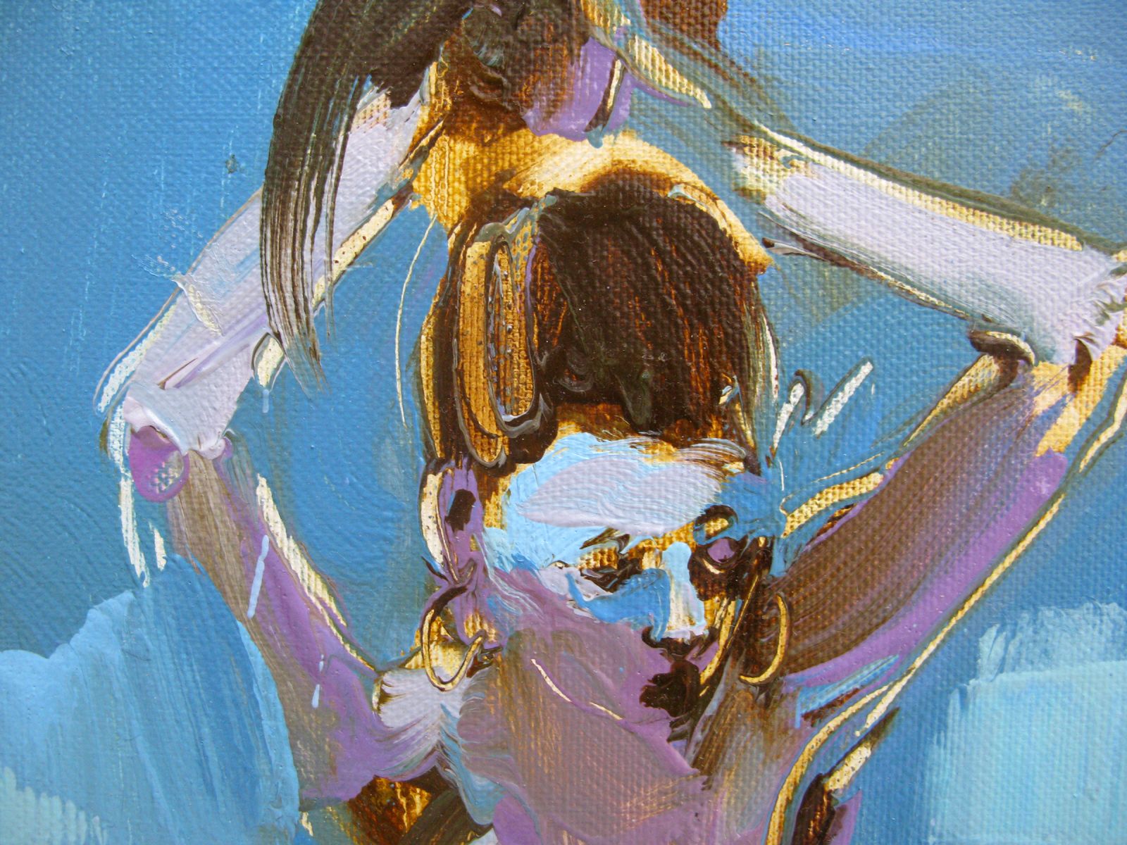 Tableau de OLENA SINIUHINA a pour titre  Leona 3 style figuratif dim : OLENA SINIUHINAprix:100