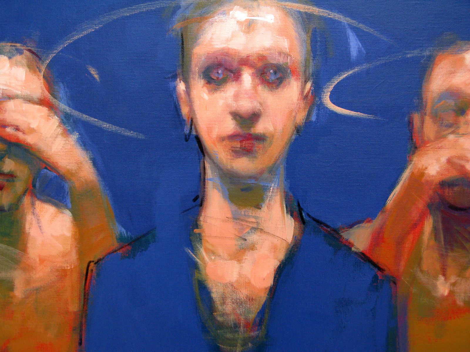 Tableau de MASSEBEUF Olivier a pour titre  Holy s**t style figuratif dim : MASSEBEUF Olivierprix:800