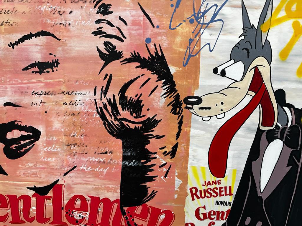 Tableau de PATRICIA GADISSEUR a pour titre  GENTLEMEN PREFER BLONDES style graphique dim : PATRICIA GADISSEURprix: