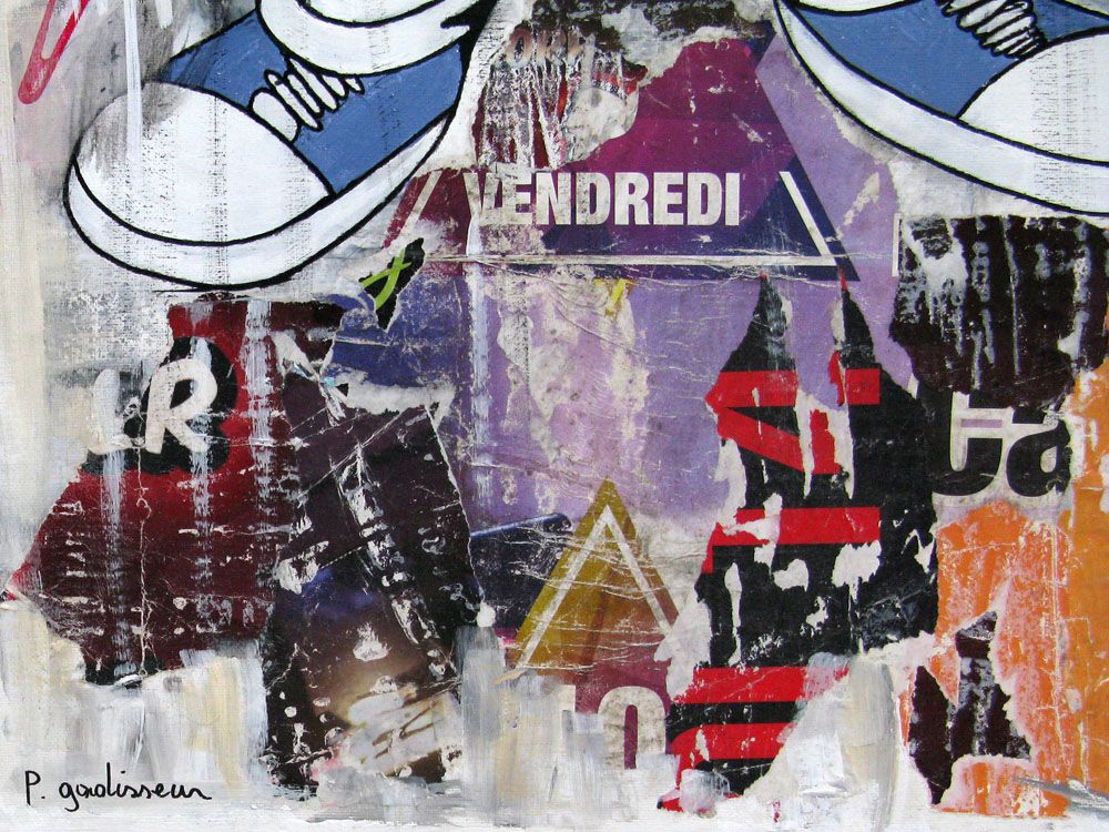 Tableau de PATRICIA GADISSEUR a pour titre  LE MANS DYPTIQUE style figuratif dim : PATRICIA GADISSEURprix: