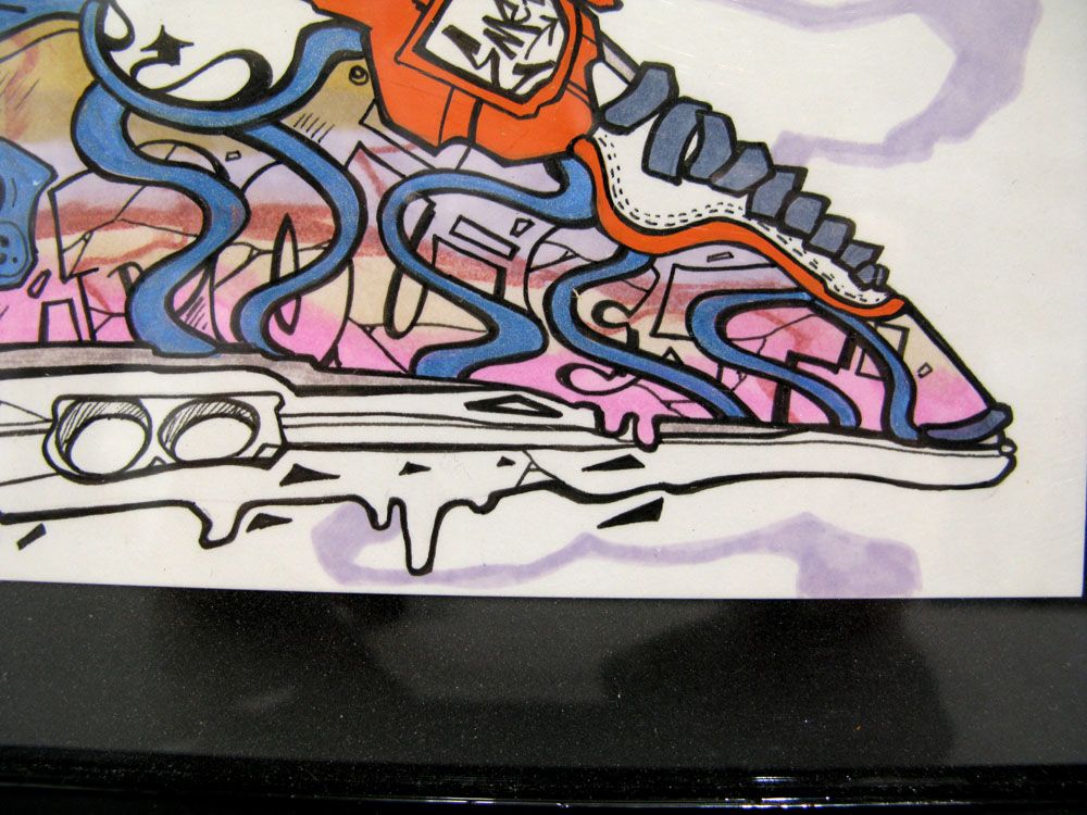 Tableau de EMER a pour titre  paper snack 2 style street pop art dim : EMERprix:90