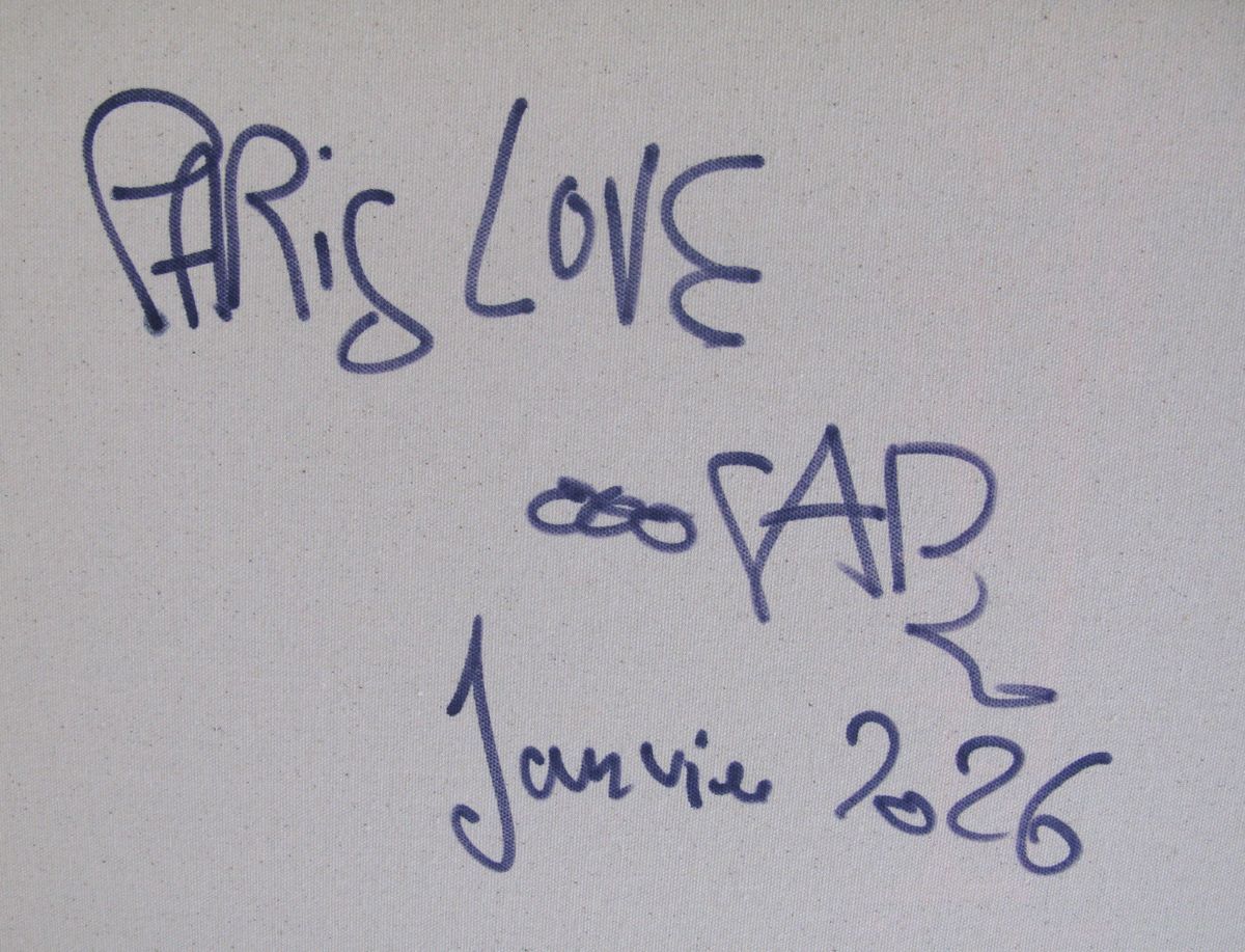 Tableau de RICO SAB a pour titre  Paris Love style street pop art, street art dim : RICO SABprix:950