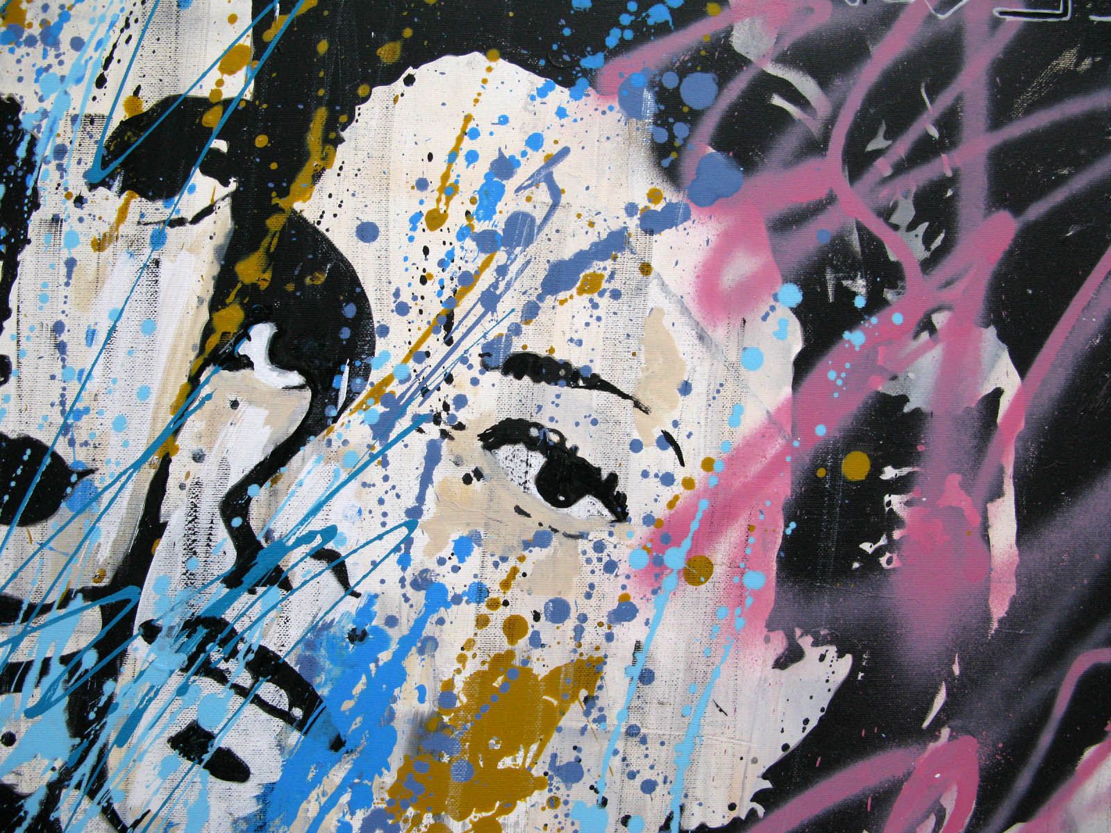 Tableau de PATRICIA GADISSEUR a pour titre  Casablanca style graffiti, street pop art dim : PATRICIA GADISSEURprix:1100