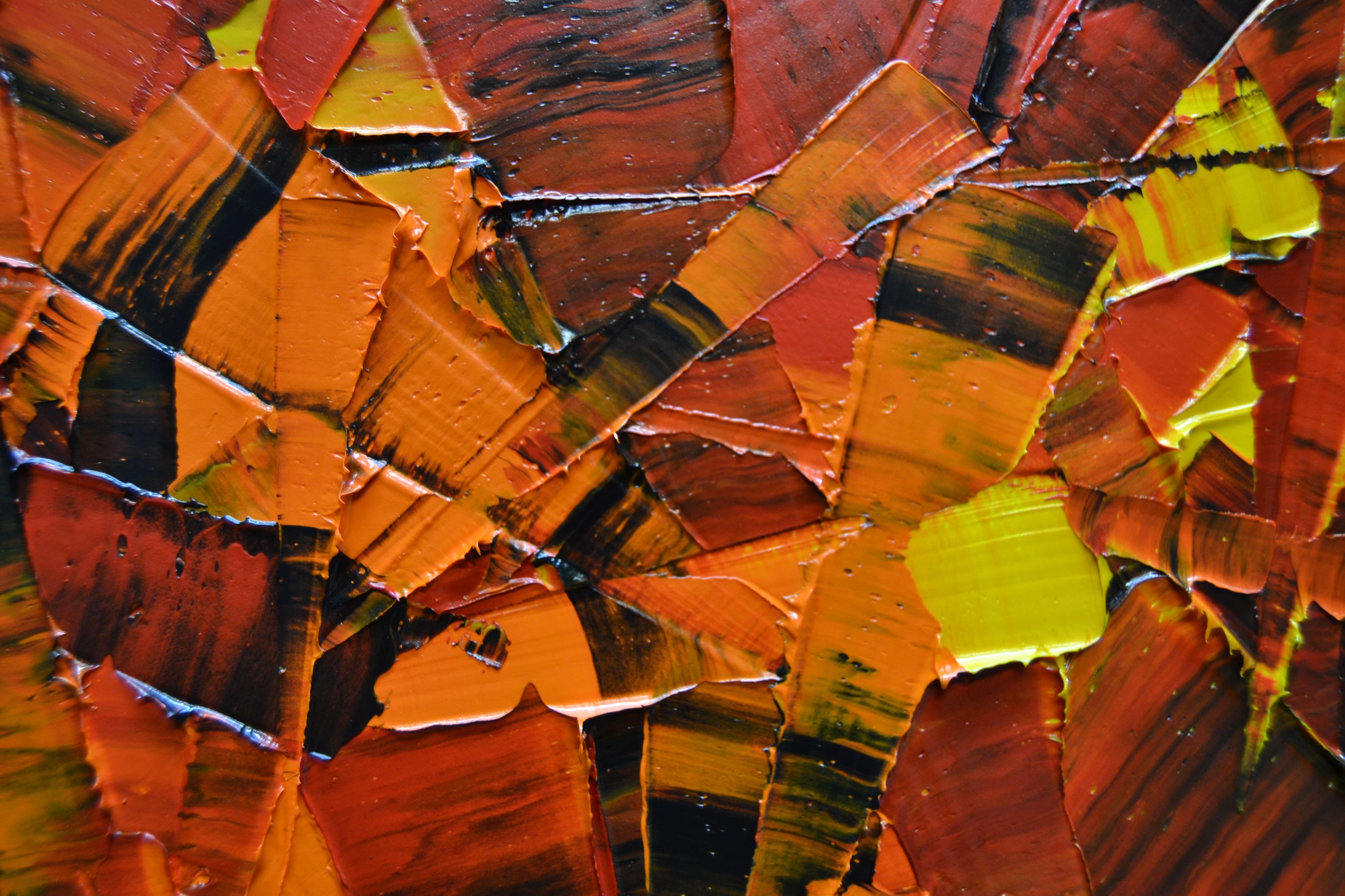 Tableau de ALAIN BECANNE a pour titre  Peinture abstraite 01-2025-5 style abstrait dim : ALAIN BECANNEprix:600