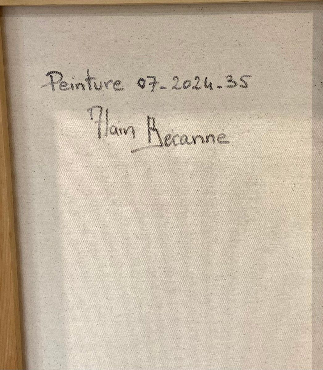 Tableau de ALAIN BECANNE a pour titre  Peinture 07-2024-35 style abstrait dim : ALAIN BECANNEprix:850