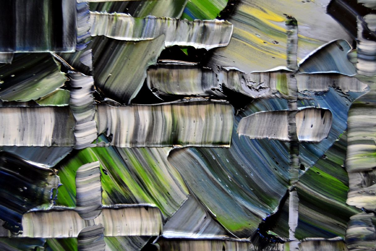 Tableau de ALAIN BECANNE a pour titre  PEINTURE 12-2023-71 style abstrait dim : ALAIN BECANNEprix:1200