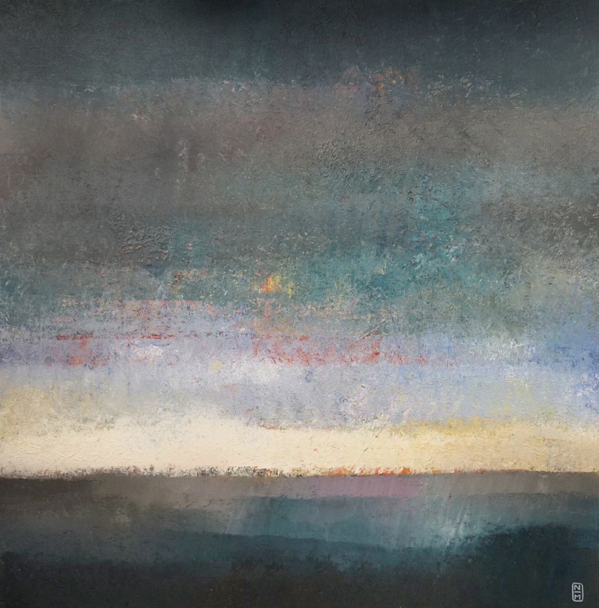 Tableau de N MAFFRE a pour titre  La plaine 1 style figuratif dim : N MAFFREprix:700