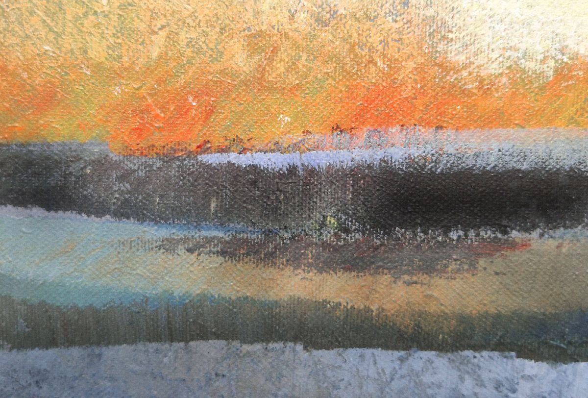 Tableau de N MAFFRE a pour titre  La plaine 2 style figuratif dim : N MAFFREprix:800